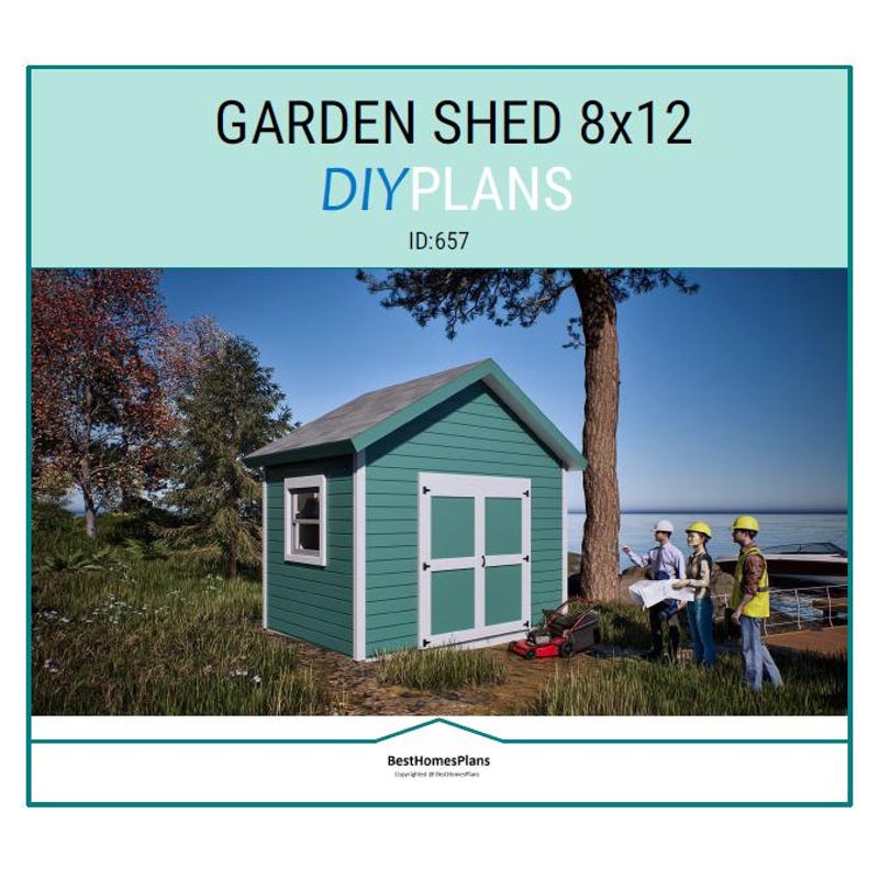8x12 Shed Plans - Etsy
