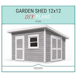12x12 Garden Shed Plans and Build Guide | DIY Woodworking Instructions
