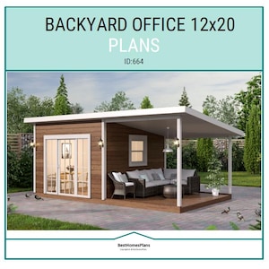 12x20 Backyard Office Plans and Build Guide | DIY Woodworking Instructions