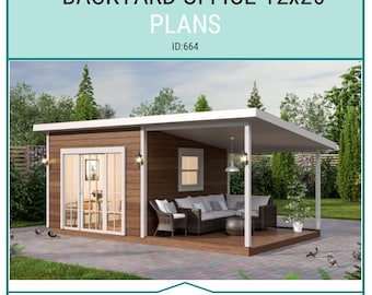 12x20 Backyard Office Plans and Build Guide | DIY Woodworking Instructions
