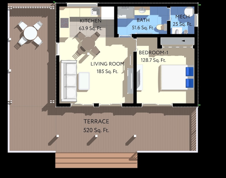 Cozy Charming Tiny House With Loft, 2-bed, 1-bath, 548SF Living Area ...