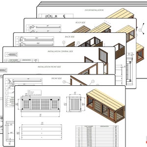 DIY Plans for Medium Double Dog Kennel downloadable PDF