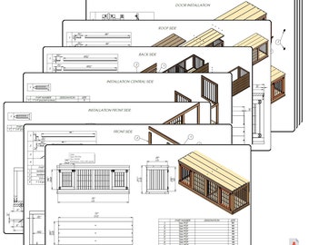 Plans de bricolage pour niche pour chien double moyenne téléchargeable PDF