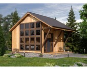 DIY Tiny House Plans: Cozy 2-Story 570SF Home - Detailed 76-Page Blueprint