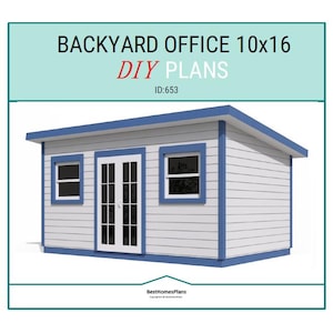 10x16 Backyard Office Plans and Build Guide | DIY Woodworking Instructions