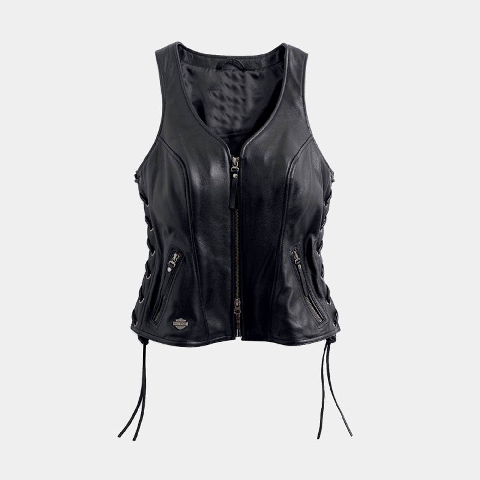 Womens Leather Vest Etsy