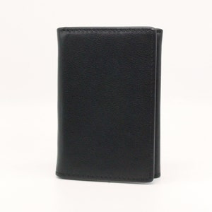 Personalized Gift for Him | Men's Trifold Wallet RFID Leather Custom HANDWRITING Wallet Monogram Initials Engraving Leather Mens Wallet