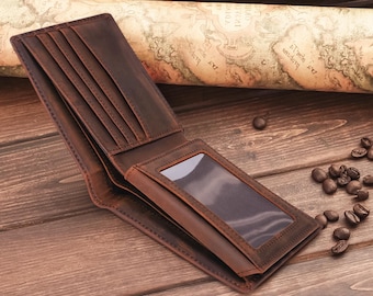 Personalized Leather Wallet – RFID Argentinian Leather, Engraved Gift