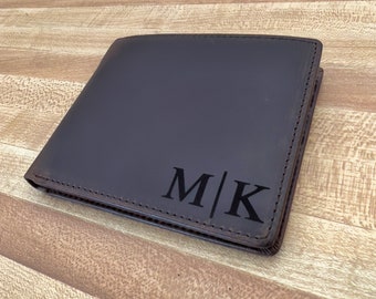 Anniversary Gift for Him Personalized Wallet Men Wallet Handwriting Engraved Custom Wallet Custom Wallet Boyfriend Gift for Men Gift for Dad