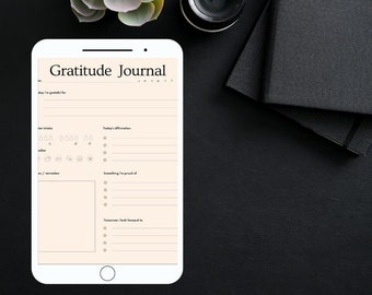 Dankbaarheid Ipad Zelfzorg, Wellness & Mindfulness Planner, Dagelijkse Dankbaarheid Planner Notebook, Zelfzorg Cadeau, Geestelijke gezondheid