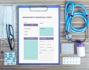 Medical Emergency Planner, Manage and Organize Medical Appointments & Details for Chronic Illness, Cancer, Elderly Care