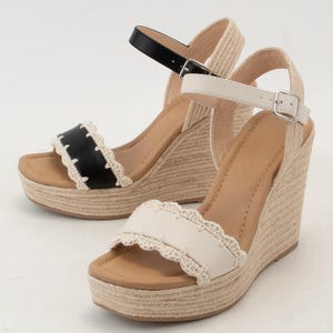 Platform Wedge Summer Shoes: Espadrille Style, Comfortable Sandals