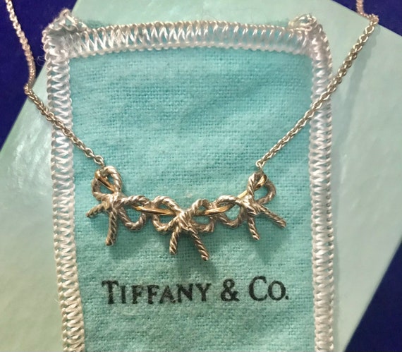 Tiffany & Co., Triple Ribbon Sweetheart Necklace, 
