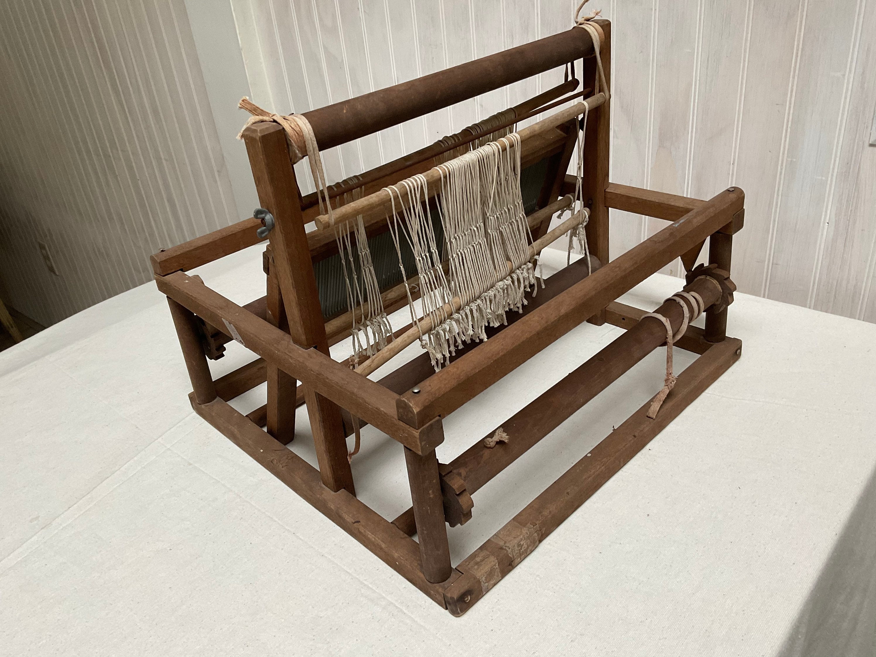 Antique Table Top Weaving Loom Antique Wooden Loom Textile Etsy