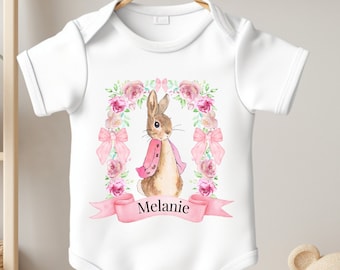 Personalized Flopsy Bunny Shirt, Custom Name Toddler Tee, Peter Rabbit (Onesies® Brand)
