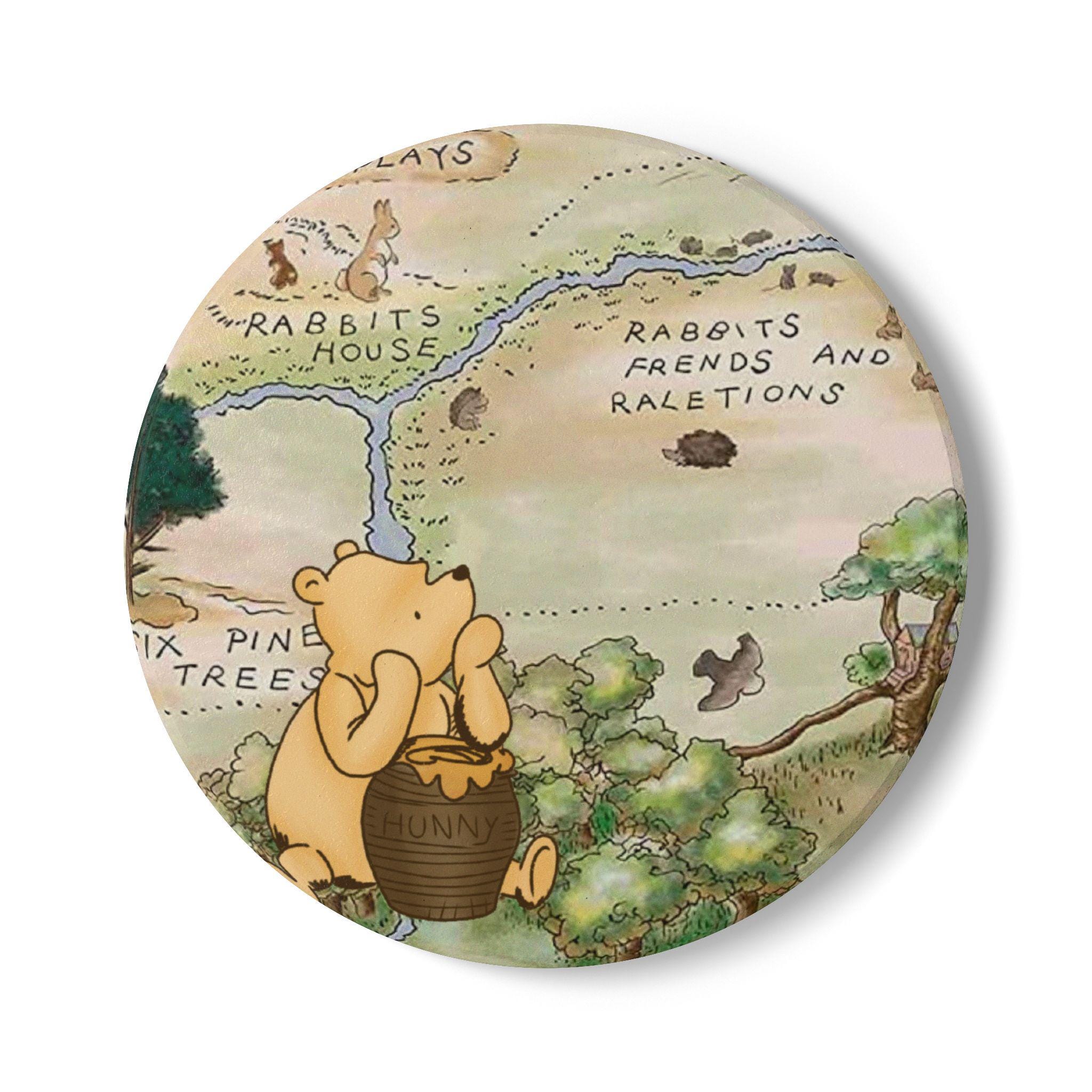 Ceramic Winnie-the-pooh Coaster: Classic Hundred Acre Wood Design