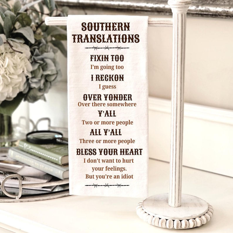 TwinklingWares Southern Sayings Dish Towel - Thumbnail 4