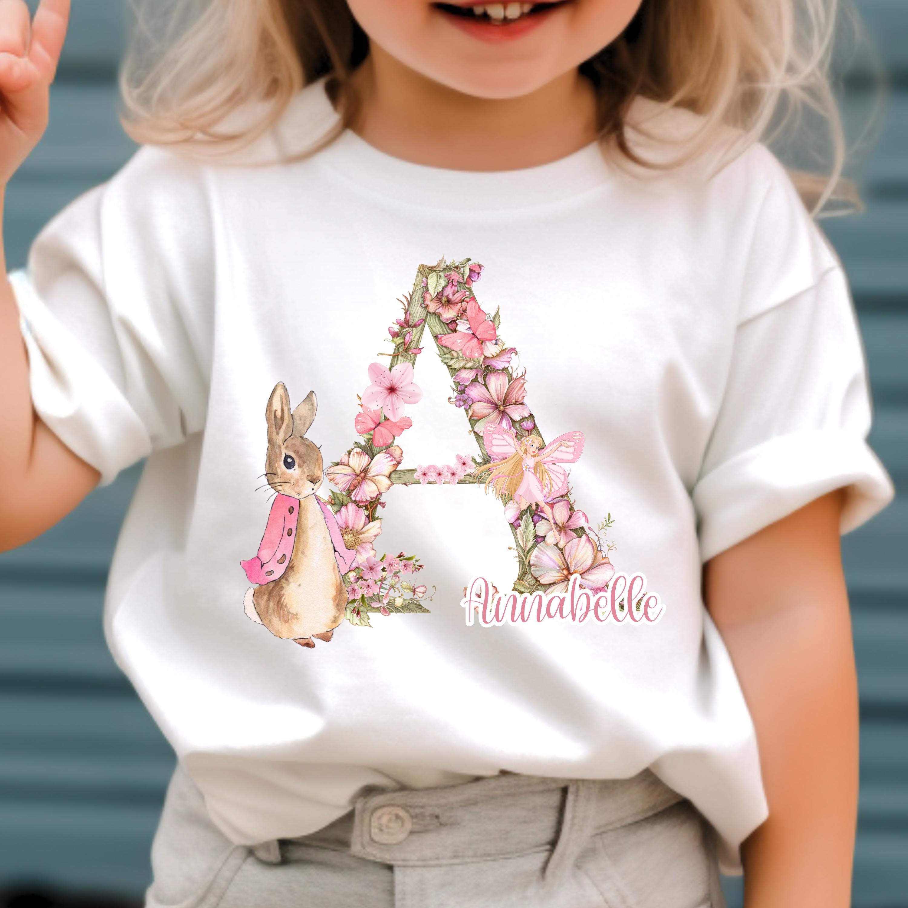 Personalized Peter Rabbit Toddler Shirt, Flopsy Bunny, Custom Baby ...