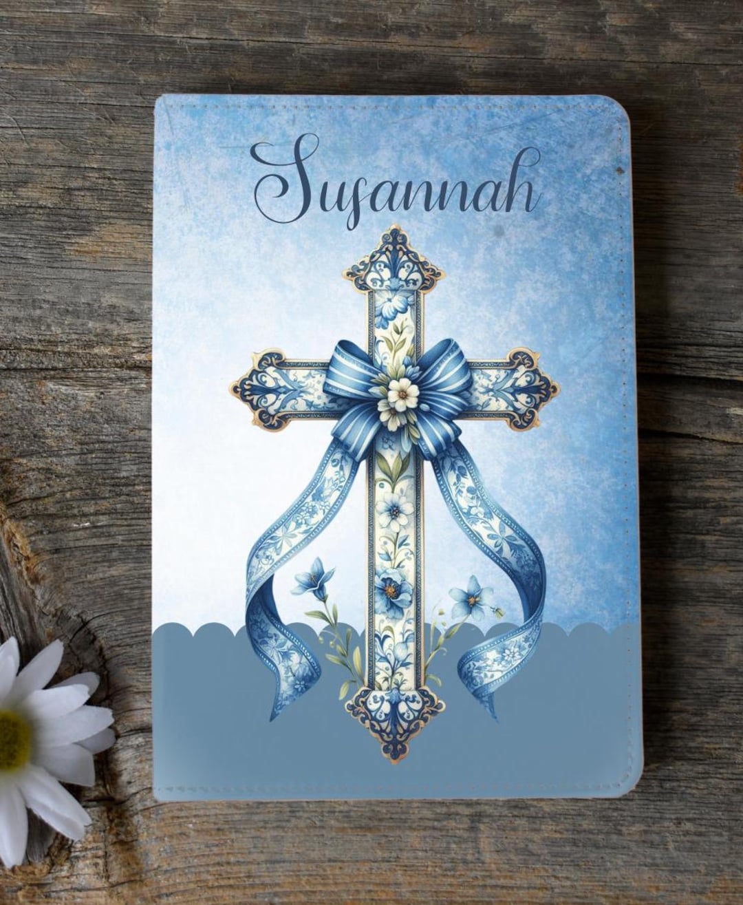 Cross Notebook Personalized Chinoiserie Cross Journal: Faux Leather Christian Notebook ...