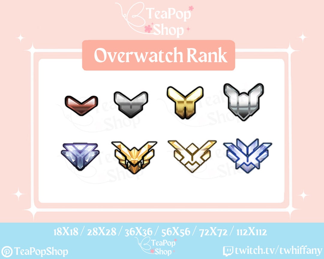 Overwatch Ranked Badges PLUS Endorsement Level Sub Flair Etsy