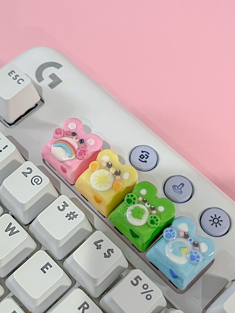 Bears Keycap Artisan Handmade Bear Keycap for Mechanical Keyboards or