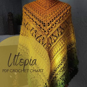 Utopia Shawl PDF crochet pattern