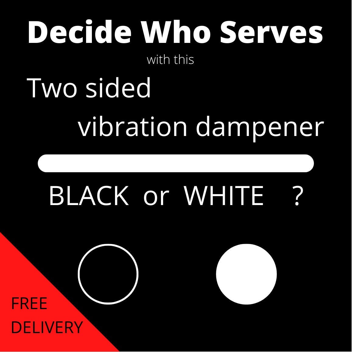 Tennis Vibration Dampener. Two Sided. Pack of 2. Who Serves Etsy