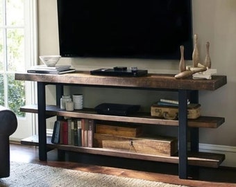 Rustic Tv Stand - Etsy