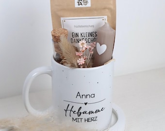 Hebamme Geschenk | Dankeschön Hebamme | Teegeschenk Set