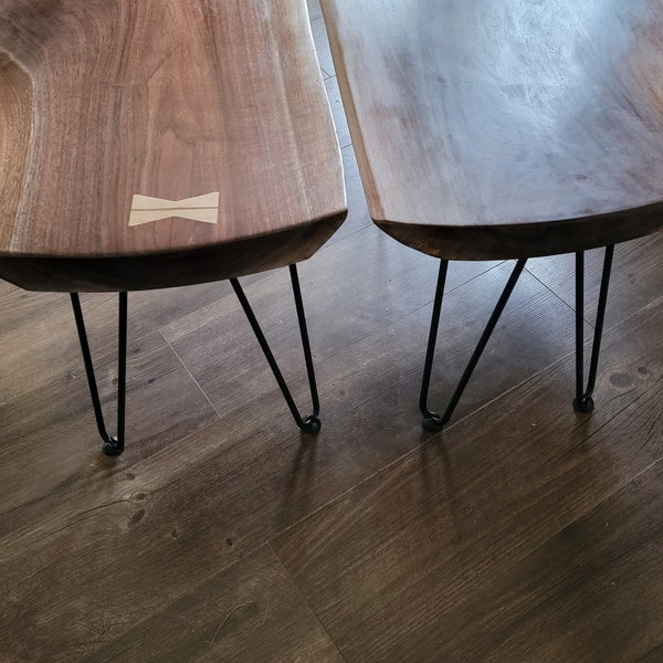 Walnut End Table Etsy