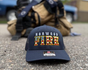 Fire Fighter Flag Hats