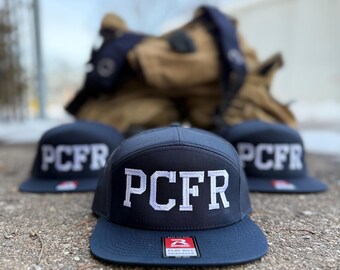 Fire Department FD Block Letter Hats