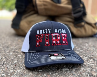 Fire Fighter Thin Red Line Flag Hats