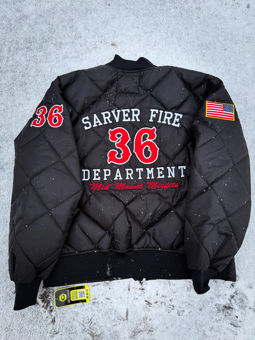 BABYL BATTLE LONG JACKET 特攻服 Lサイズ Letter Print Jacket for