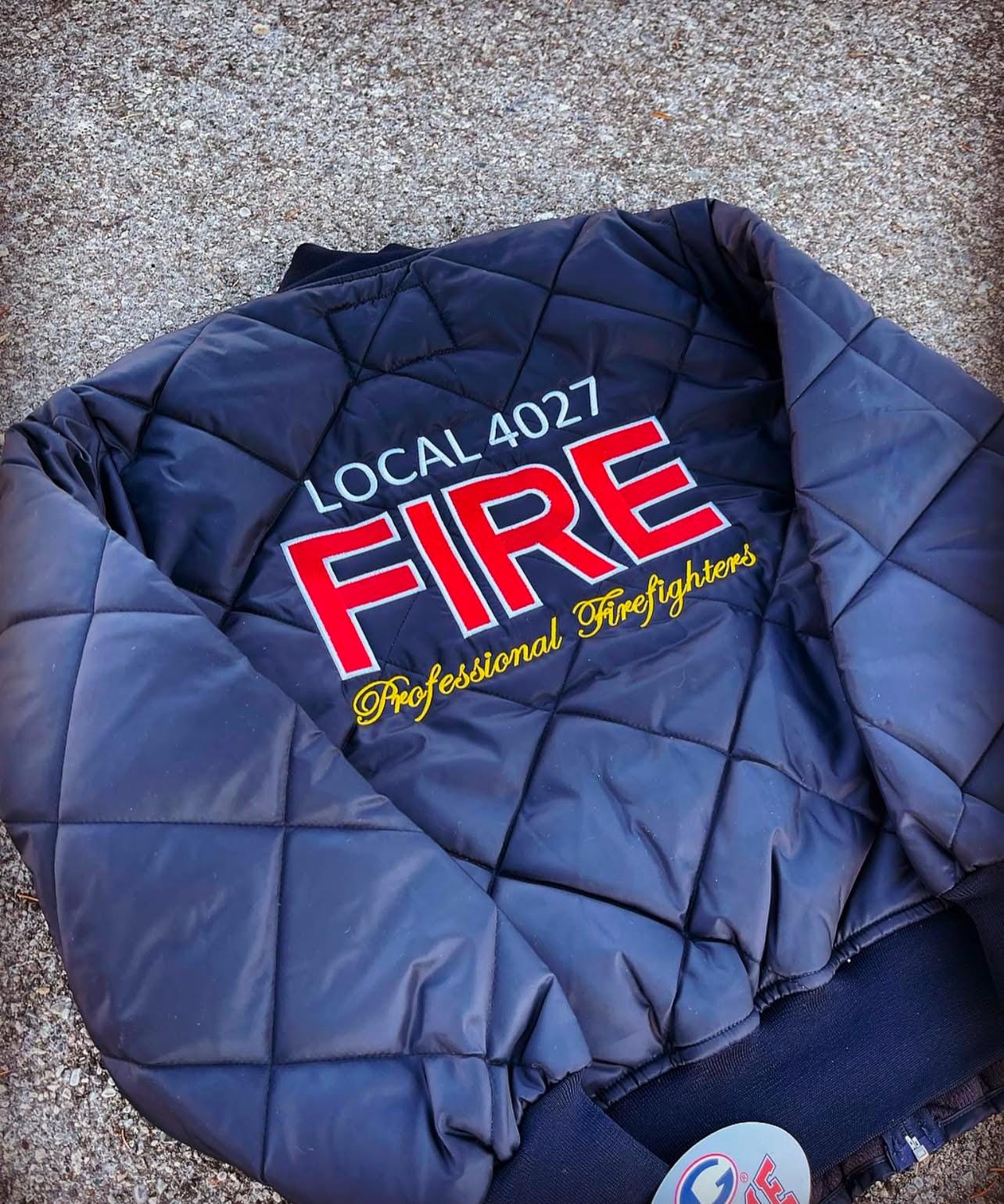 40s〜 Fabram Indigo Fireman Jacket Showa Fireman's Jacket with Pockets Small Size from