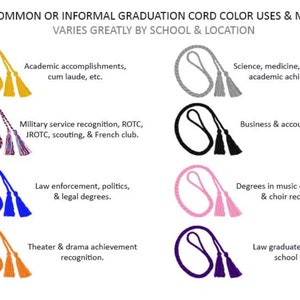 Graduation Honor Cords image 2