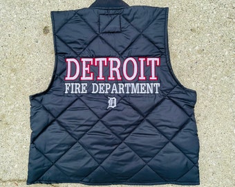 Firefighter Diamond Quilted Vest- Embroidered