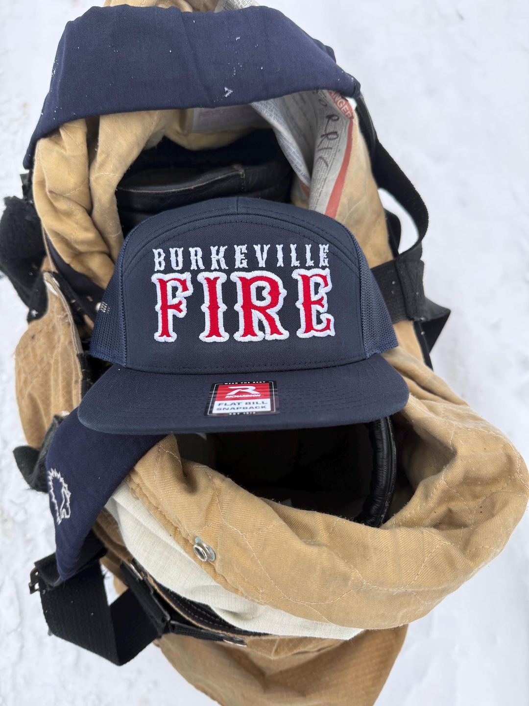 Script Text Fire Hat Fire Fighter Boston Text Hats - Etsy
