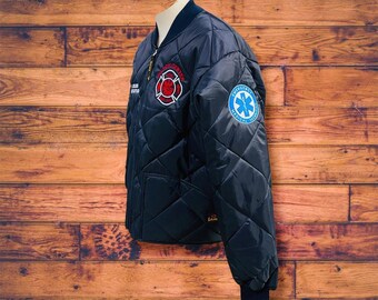 Fire department shop quilted jacket