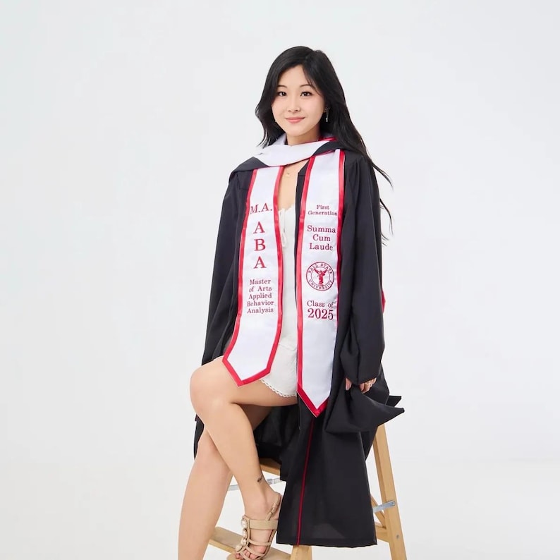 Graduation Robe Items Sashes Custom Graduation Stole / Stoles / Sashes - Etsy