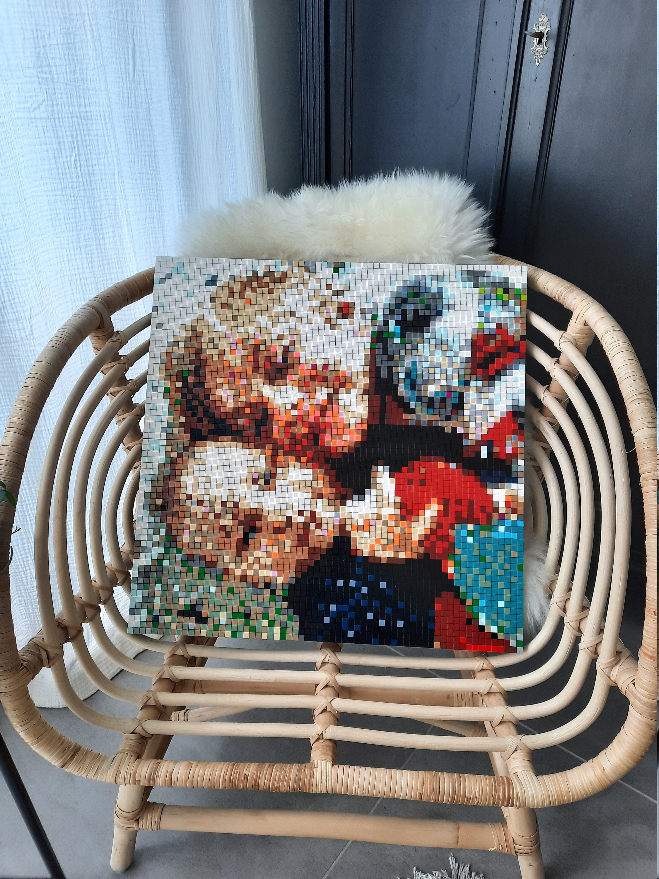 Portrait Pixelisé Personnalisé 50x50cm