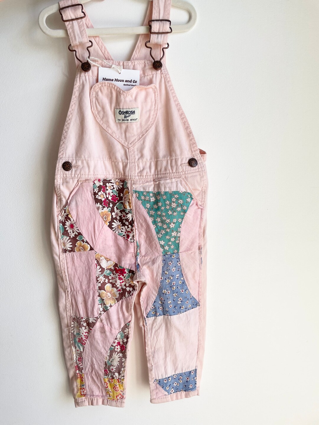 Oshkosh Toddler Overall With Quilt Topper Patchwork Valentines Etsy