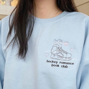 Hockey Romance Book Club Embroidered Crewneck/Sweatshirt, BookTok Merch, Bookish Merch, Briar, Elle Kennedy, Icebreaker Off Campus Merch