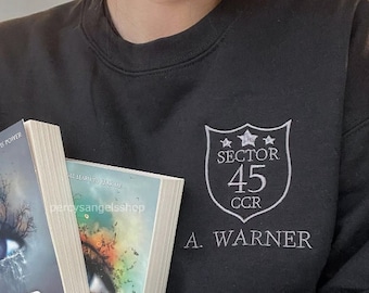 Aaron Warner Shatter Me 45 Sector CCR Uniform Crewneck/Sweatshirt, BookTok Merch, Bookish Merch