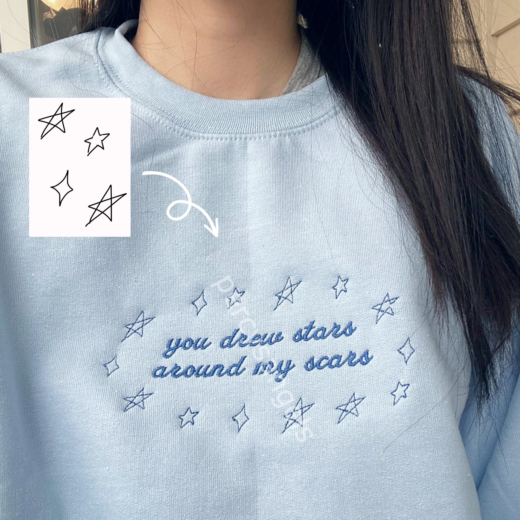 Draw Your Own Custom You Drew Stars Around My Scars Etsy