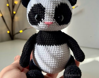 PDF Mia the Panda/ Crochet Pattern in english. plush toy