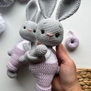 PDF Bunny Curtain Tieback/Downloadable Crochet pattern in english