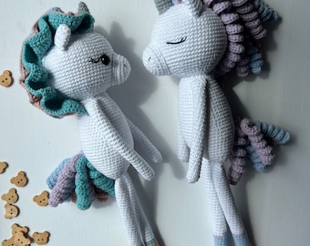 PDF Unicorn/Downloadable Crochet Pattern in english