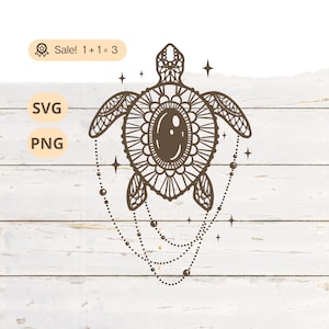Boho Meeresschildkröte SVG PNG, Meeresschildkröte svg, Spitze svg, Boho SVG, Schildkrötendatei für Cricut, Meeresschildkröte-Shirt, Tattoo, Clipart, kommerzielle Nutzung