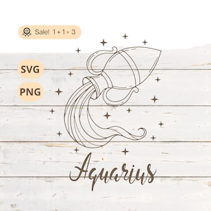 Verseau SVG PNG, SVG astrologie, Verseau, svg céleste, horoscope svg, svg du zodiaque, Constellation svg, Verseau Png, chemise, tatouage